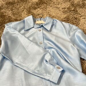 Faux silk blouse